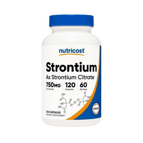 Nutricost, Strontium, 750 Mg, 120 Caps Nutricost
