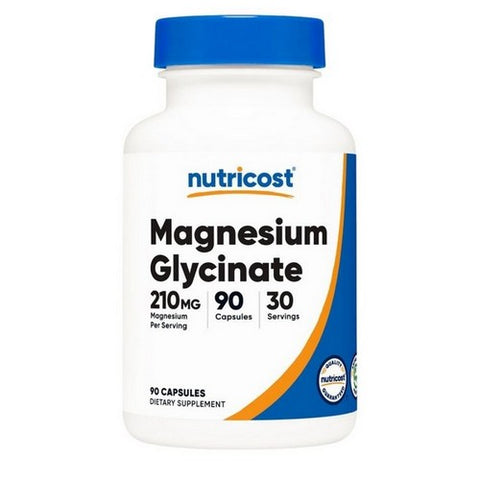 Nutricost, Magnesium Glycinate Capsules, 210 Mg, 90 Count