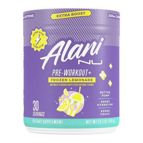 Alani Nu, Pre Workout With Extra Boost Frozen Lemonade, 13 Oz Alani Nu