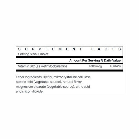 Jarrow Formulas, Methyl B-12 Lemon, 1000 Mcg, 100 Chewable Tabs Jarrow Formulas