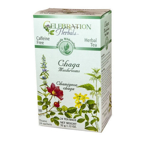 Celebration Herbals, Chaga Tea Organic, 24 Count Celebration Herbals