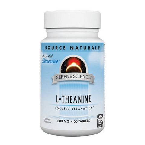 Source Naturals, L-Theanine, 200 mg, 60 Tabs Source Naturals