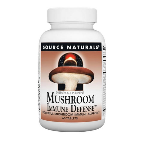 Mushroom Immune Defense 60 Tabs by Source Naturals