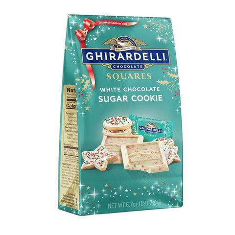 White Chocolate Sugar Cookie Squares 6.7 Oz (Case Of 12) by Ghirardelli