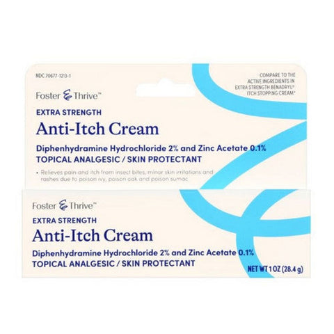 Foster And Thrive, Extra Strength Anti-Itch Cream, 1 Oz Foster And Thrive