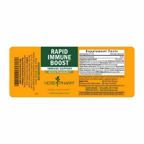 Herb Pharm, Rapid Immune Boost (Echinacea Goldenseal), 4 oz Herb Pharm
