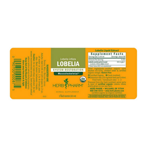 Herb Pharm, Lobelia, 1 Oz Herb Pharm