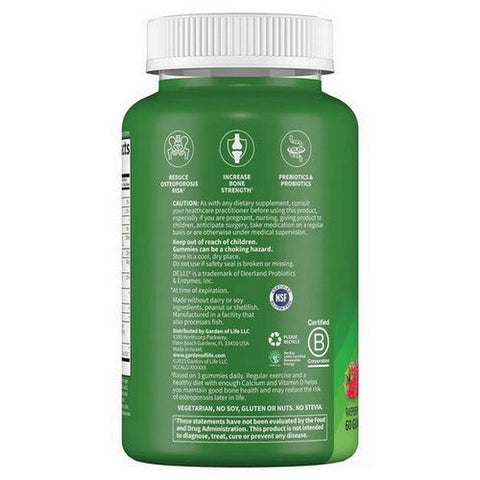 Garden of Life, Vitamin Code Calcium and Magnesium Raspberry, 60 Count Garden of Life