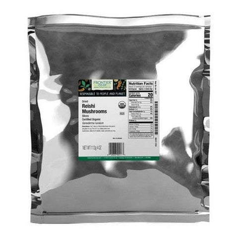 Frontier Co-op, Organic Reishi Mushrooms Dried Slices, 0.25 Lb Frontier Co-op