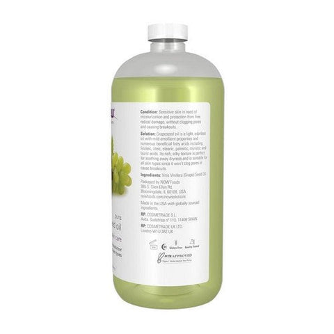 Now Foods, Grapeseed Oil, 32 Oz