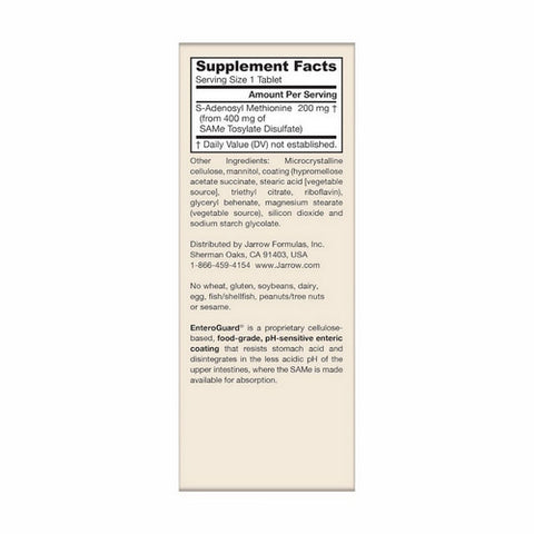 Jarrow Formulas, SAM-e, 200 mg, 60 Tabs Jarrow Formulas