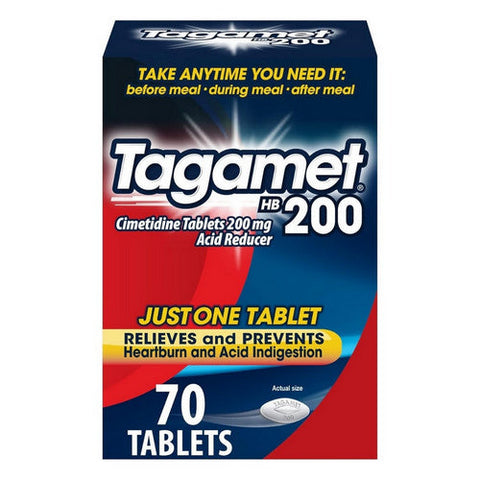 Tagamet, Hb 200 Cimetidine Acid Reducer Tablets, 200 Mg, 70 Count Tagamet