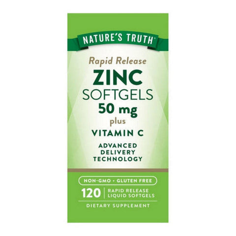 Zinc With Vitamin C 120 Softgels by Nature's Truth