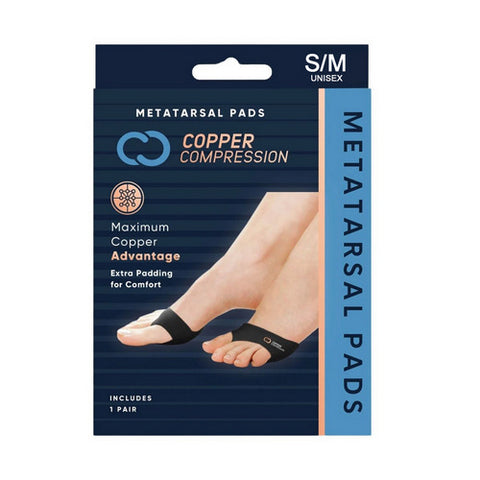Copper Compression, Metatarsal Pads Small And Medium, 1 Count