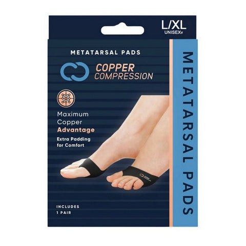 Copper Compression, Metatarsal Pads Large And Extra Large, 1 Count