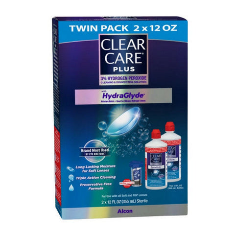 Clear Care, Hydraglyde Cleaning & Disinfecting Solution, 24 Oz Clear Care