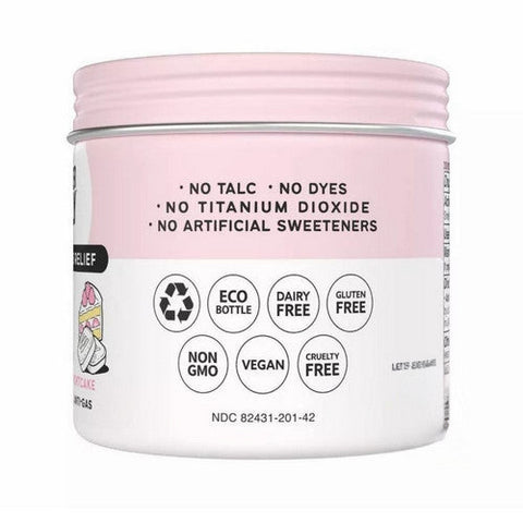 Bloat Plus Gas Strawberry Shortcake 42 Tabs by Wonderbelly
