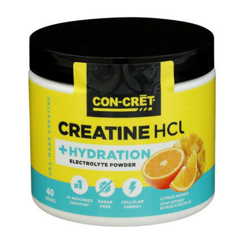 Con-Cret, Creatine HCl Plus Hydration Citrus Mango, 6.8 Oz Con-Cret