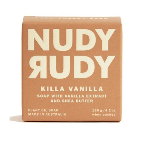 Nudy Rudy, Killa Vanilla Soap With Vanilla Extract and Shea Butter, 4.2 Oz Nudy Rudy
