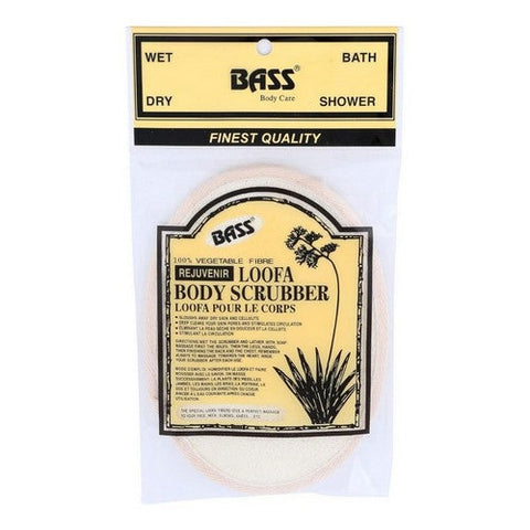 Natural Loofah Bath And Body Hand Pad 1 Count by Bass Brushes