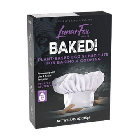 Lunar Fox Food, Baked Plant Based Egg Substitute Cooking, 4.05 Oz Lunar Fox Food