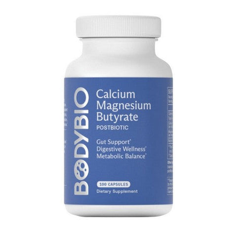 BodyBio, Calcium Magnesium Butyrate, 100 Capsules