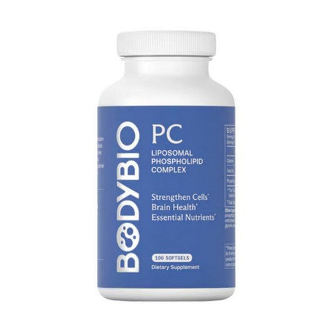 BodyBio, PC Liposomal Phospholipid Complex, 100 Softgels