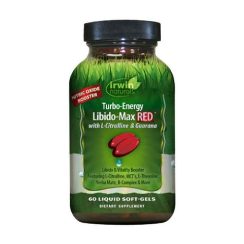 Irwin Naturals, Turbo-Energy Libido-Max Red With L-Citrulline And Guarana, 72 Count Irwin Naturals