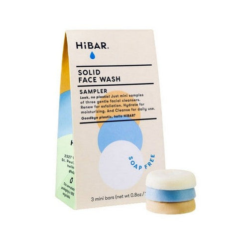HiBAR, Solid Face Wash Sampler Set, 0.8 Oz HiBAR