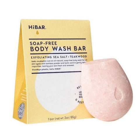 HiBAR, Body Wash Exfoliate Sea Salt And Teakwood, 3 Oz HiBAR