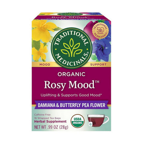 Traditional Medicinals, Organic Rosy Mood, 16 Bags Traditional Medicinals