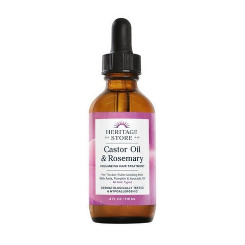 Castor Oil And Rosemary 4 Oz by Heritage Store