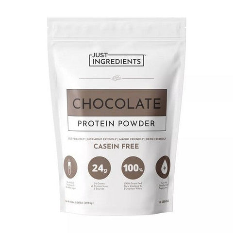 Just Ingredients, Protein Powder Chocolate, 17.46 Oz Just Ingredients