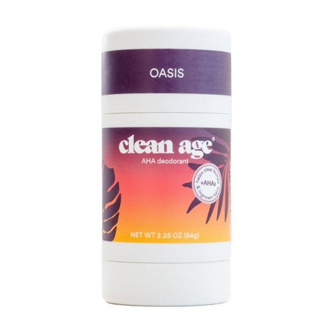 Clean Age, AHA Solid Deodorant For Teens Oasis, 2.25 Oz Clean Age