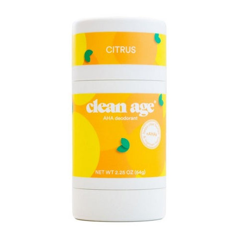 Clean Age, AHA Solid Deodorant For Teens Citrus, 2.25 Oz Clean Age