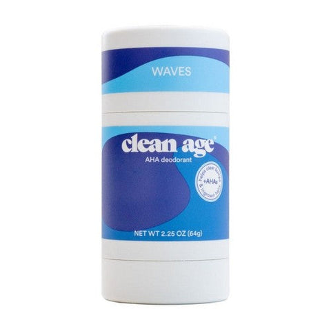 Clean Age, AHA Solid Deodorant For Teens Waves, 2.25 Oz Clean Age
