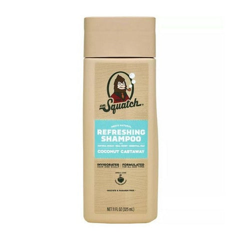 Dr. Squatch, Men's Natural Shampoo Coconut Castaway, 11 Oz Dr. Squatch