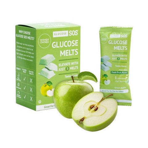 Glucose SOS, Glucose Oral Melts Green Apple, 5 Count Glucose SOS