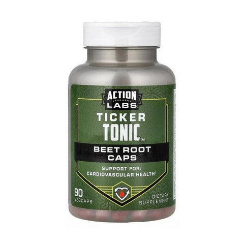 Action Labs, Ticker Tonic Beet Root Caps, 90 Count