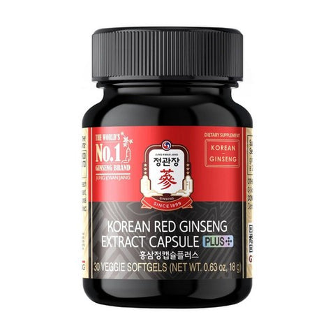 Korean Red Ginseng Extract Capsule Plus 30 Softgels by JungKwanJang