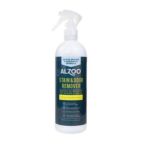 Stain And Odor Remover Citrus Vanilla Spray 16 Oz by Alzoo