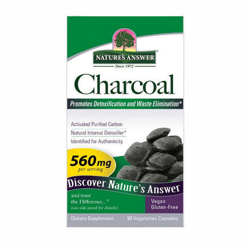 Nature's Answer, Charcoal Activated, 560 Mg, 90 Veg Caps Nature's Answer