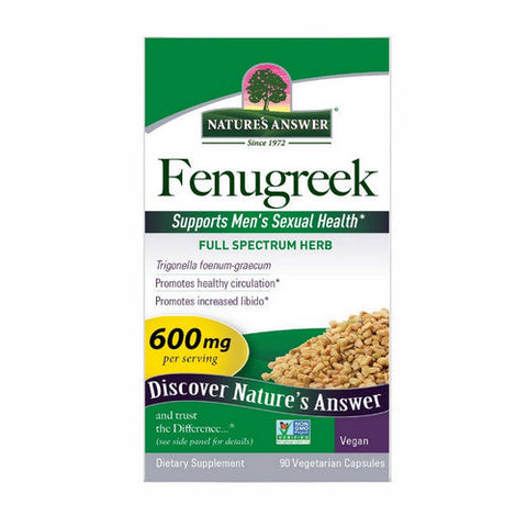 Nature's Answer, Fenugreek Seed, 90 Caps Nature's Answer