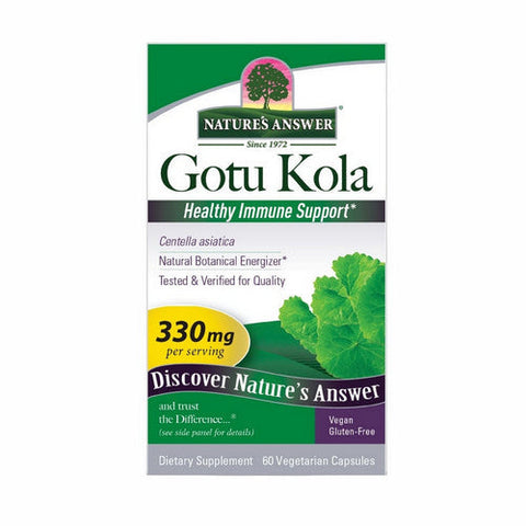 Nature's Answer, Gotu-Kola Standardized, 330 Mg, 60 Veg Caps Nature's Answer