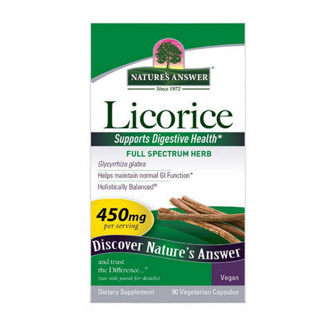Nature's Answer, Licorice Root, 450 Mg, 90 Veg Caps Nature's Answer