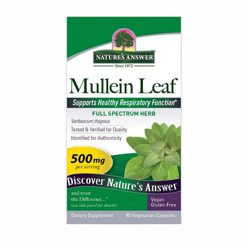Nature's Answer, Mullein Leaf, 500 Mg, 90 Veg Caps Nature's Answer