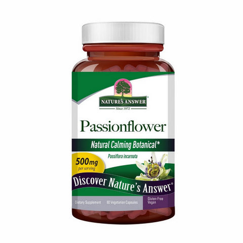 Nature's Answer, Passion Flower Standardized, 500 Mg, 60 VegCaps Nature's Answer