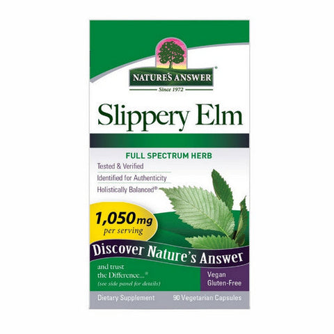 Nature's Answer, Slippery Elm Bark, 1050 Mg, 90 Veg Caps Nature's Answer