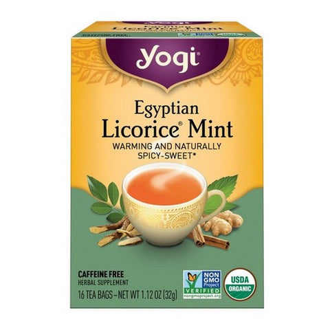 Yogi, Organic Egyptian Licorice Mint, 16 Bags Yogi