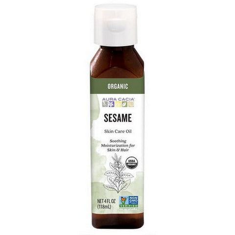 Aura Cacia, Organic Skin Care Oil Protecting Sesame, 4 Oz Aura Cacia